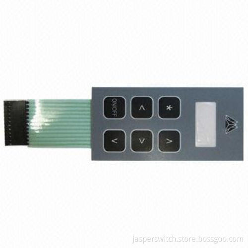 Keyboard switches with metal dome and flat cable and connector